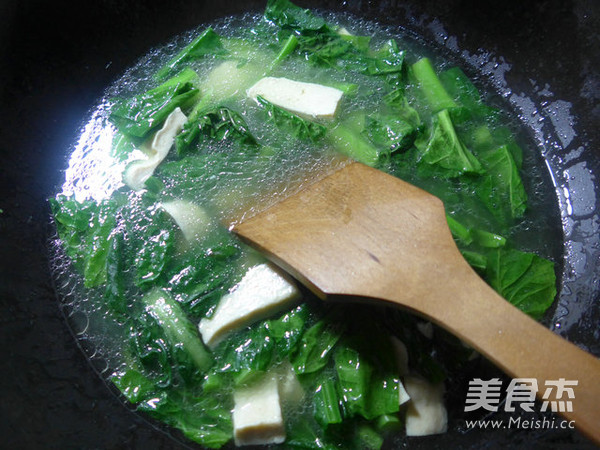 天菜芯素鸡羹的做法