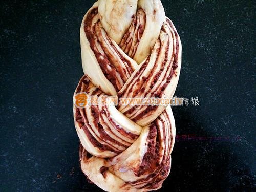 大理石纹豆沙土司的做法