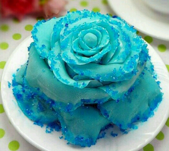 蓝色妖姬翻糖蛋糕做法步骤图解 