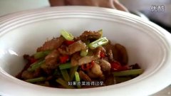 小炒花猪肉的视频做法