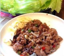 泰式猪肉生菜包的做法视频