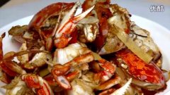 葱姜焗海蟹的做法视频