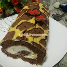 长颈鹿蛋糕卷的做法