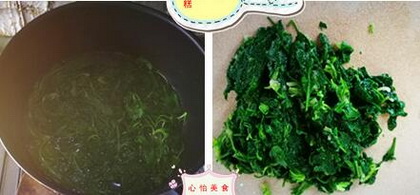 荠菜肉末炒<a href=/shicai/mimian/NianGao/index.html target=_blank><u>年糕</u></a>的做法步骤3-4