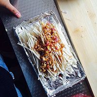 烤箱版锡纸金针菇的做法图解4