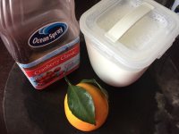 香橙莓汁思慕雪的做法步骤1