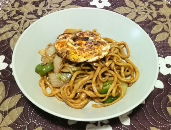 煎蛋素炒面