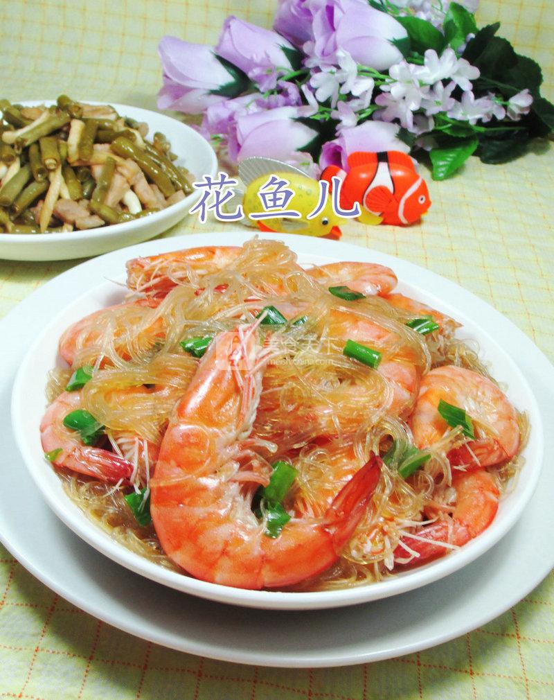 鲜虾煮<a href=/shicai/mimian/FenSi/index.html target=_blank><u>粉丝</u></a>的做法