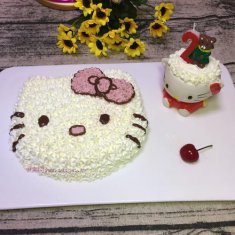 HelloKitty蛋糕的做法