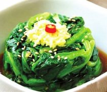 【姜汁拌菠菜】姜汁拌菠菜的做法_姜汁拌菠菜的热量